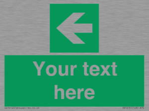 Custom Arrow Left Sign